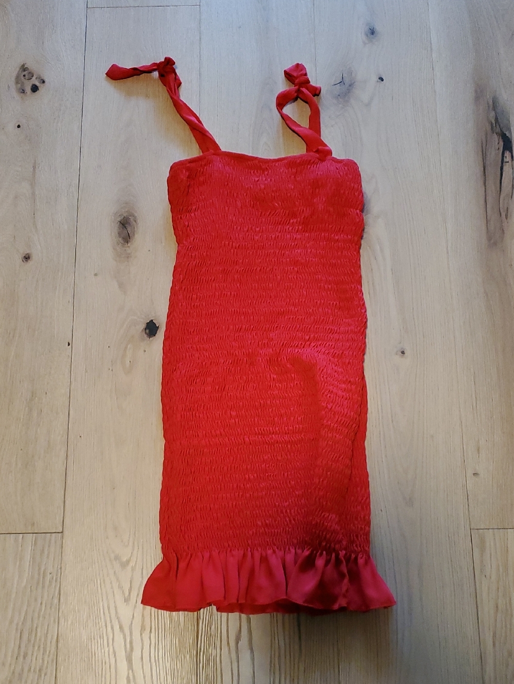 Krisa Smocked Tank Mini Dress Size M - Picture 2 of 4